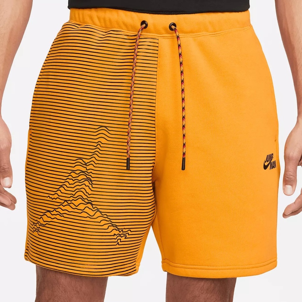 Nike Jordan Yellow and Black Athletic Shorts